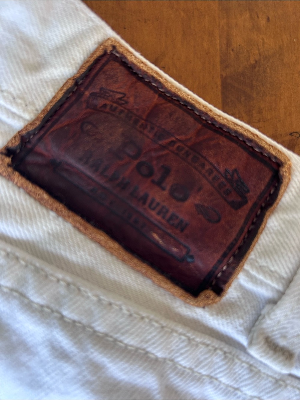 Ralph Lauren Polo White Jeans, Size 35 x 30